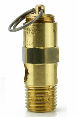 250 PSI Air Compressor Safety Relief Pop Off Valve Solid Brass 1/4